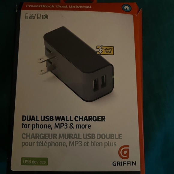 PowerBlock Smart Fuse Griffin Dual Universal USB Wall Charger - Picture 7 of 7